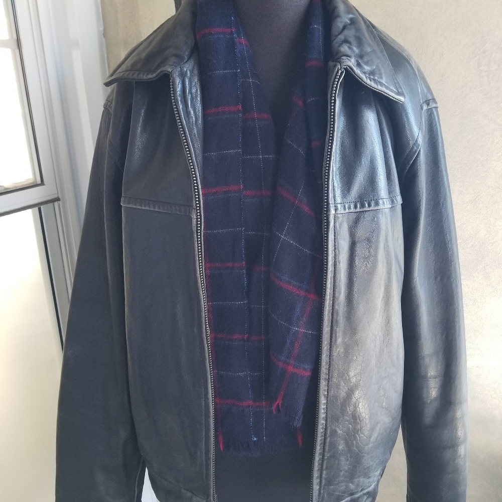 Leather coat